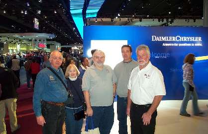 Five of our members at the auto show