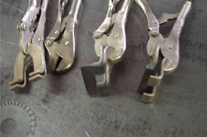 Specially modified Vise-Grip pliers.