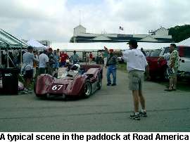 Typical scene in the paddock at Road America