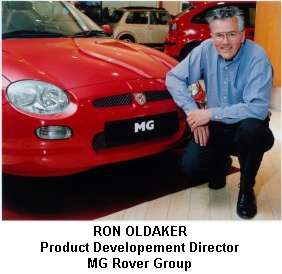 Rob Oldaker in front of MGF