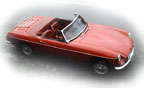 small red MGB