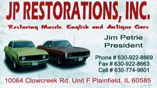 JP Restorations business card