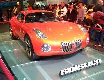 Pontiac Solstice concept car at 2002 auto show