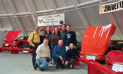 Group photo at Corvette Museum during CMGC Amtrak Road Trip 2003