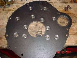 Machined engine rear plate