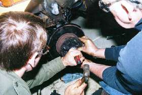 Installing the grease cap