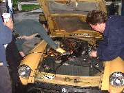 Under the bonnet, tuning up an MGB
