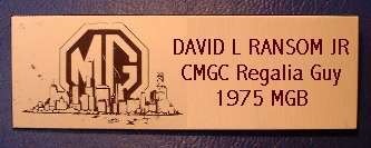 CMGC member name badge