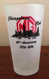 CMGC 40th anniversary frosted glass