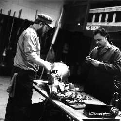 John Twist in shop