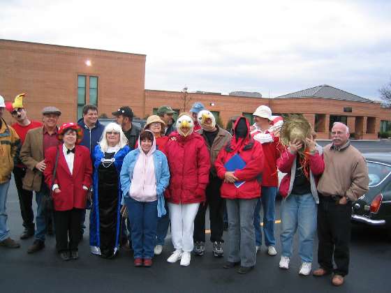 club members at start of rally