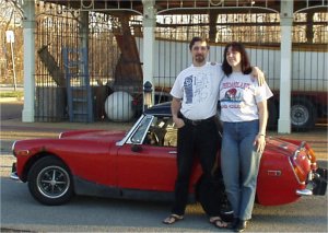David and Michaela Lieb during the Missouri Endurance Rally