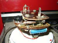 tach side view showing resistor