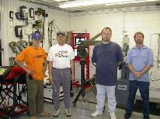 Terry with shop personel