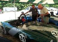 Cody's smile in race car