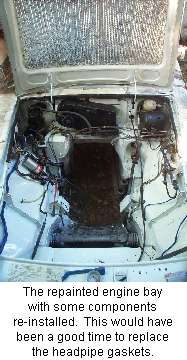 under hood after painting