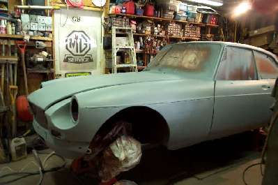 MBG GT primed and sanded