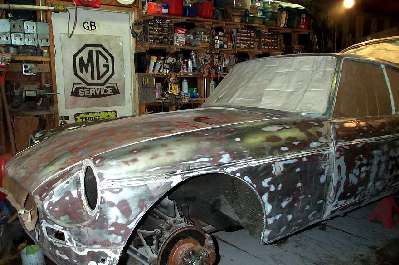 MBG GT body filled and sanded