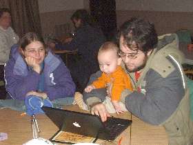 Seth, Beth, and Lyman Jones (7 mo. old)