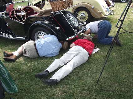 Sterling judging at Abingdon Summer Party