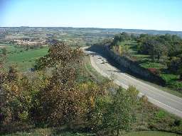 Arial view of countryside, in northwest Illinois