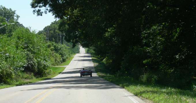 MG on Stagecoach Trail east of Galena