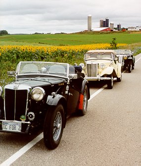 Three T's parked on road