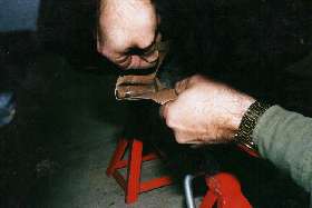 Sandpapering the pivot points