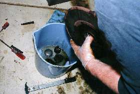 Cleaning the bearings