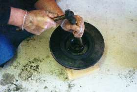 Driving out a bearing race