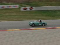 Frogeye Sprite on track