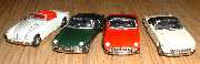 1 MGA & 3 MGB front